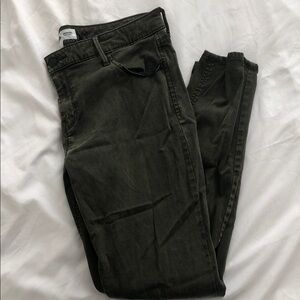 Old Navy Dark Olive Skinny Jeans